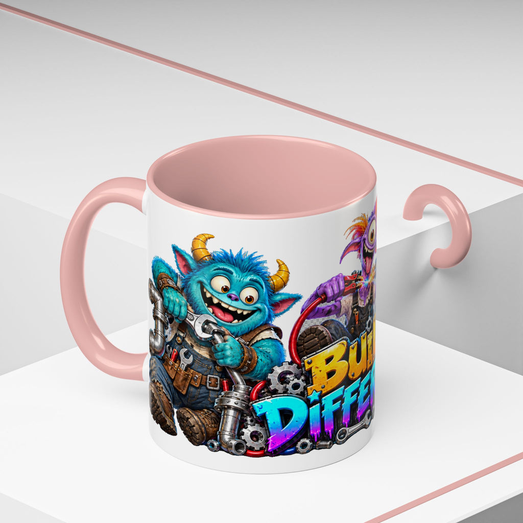 Built Different Monster Workshop Halloween White Mug