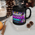 Birthday Mischief Mode Black Mug – Festora Alien Trix Birthday Cup