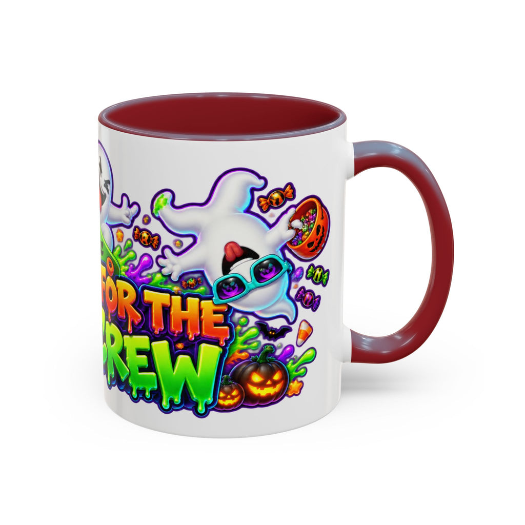 No Rest for the Boo Crew Crazy Ghosts Halloween White Mug