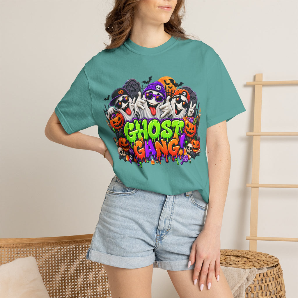 Ghost Gang Halloween T-Shirt – Funny Colorful Ghost Graphic Tee
