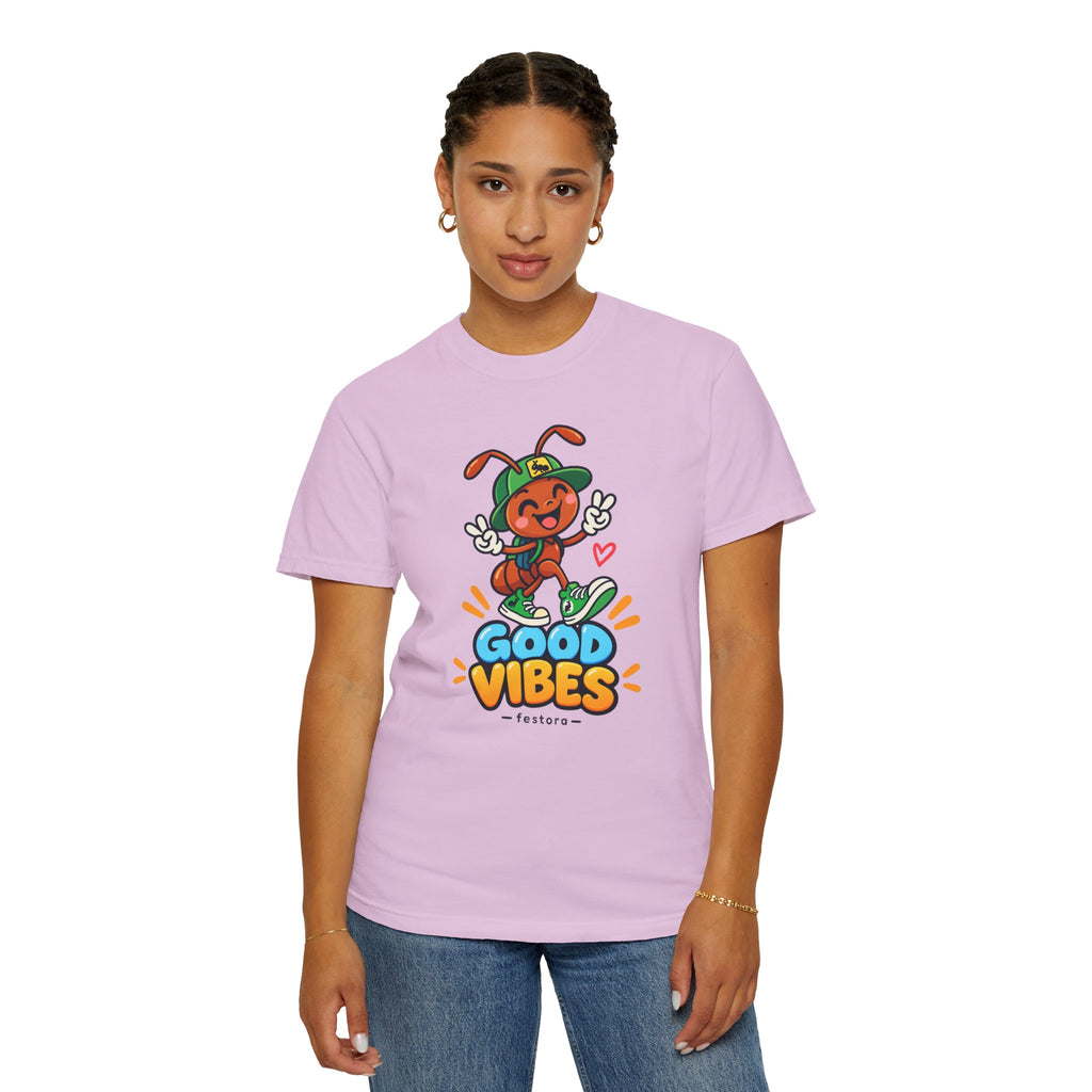 Good Vibes – Happy Ant Graphic T-Shirt