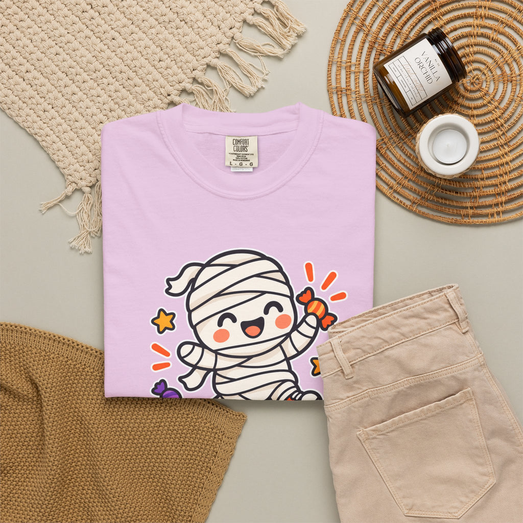 Wrapped but Sweet Halloween T-Shirt | Cute Mummy Graphic Tee