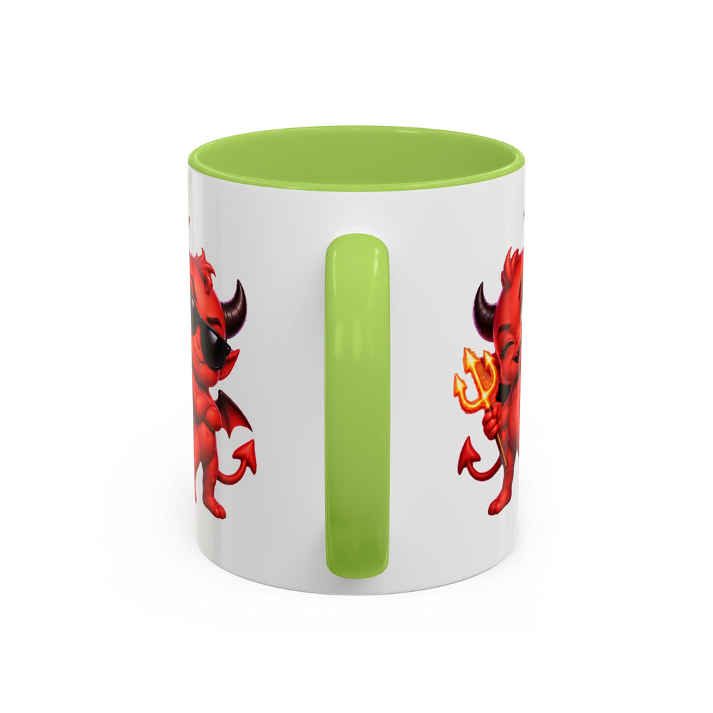 Raise a Little Hell Cute Devils Halloween White Mug