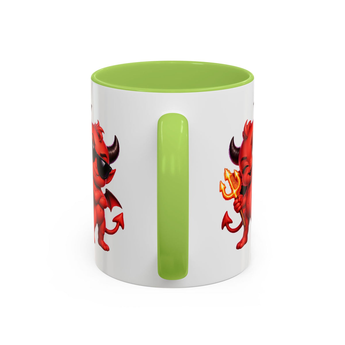 Raise a Little Hell Cute Devils Halloween White Mug