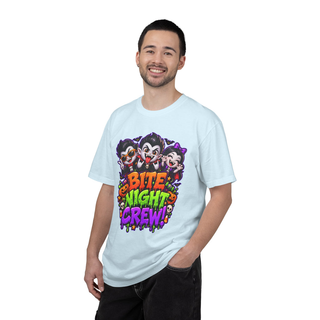 Bite Night Crew Halloween T-Shirt – Funny Vampire Graphic Tee
