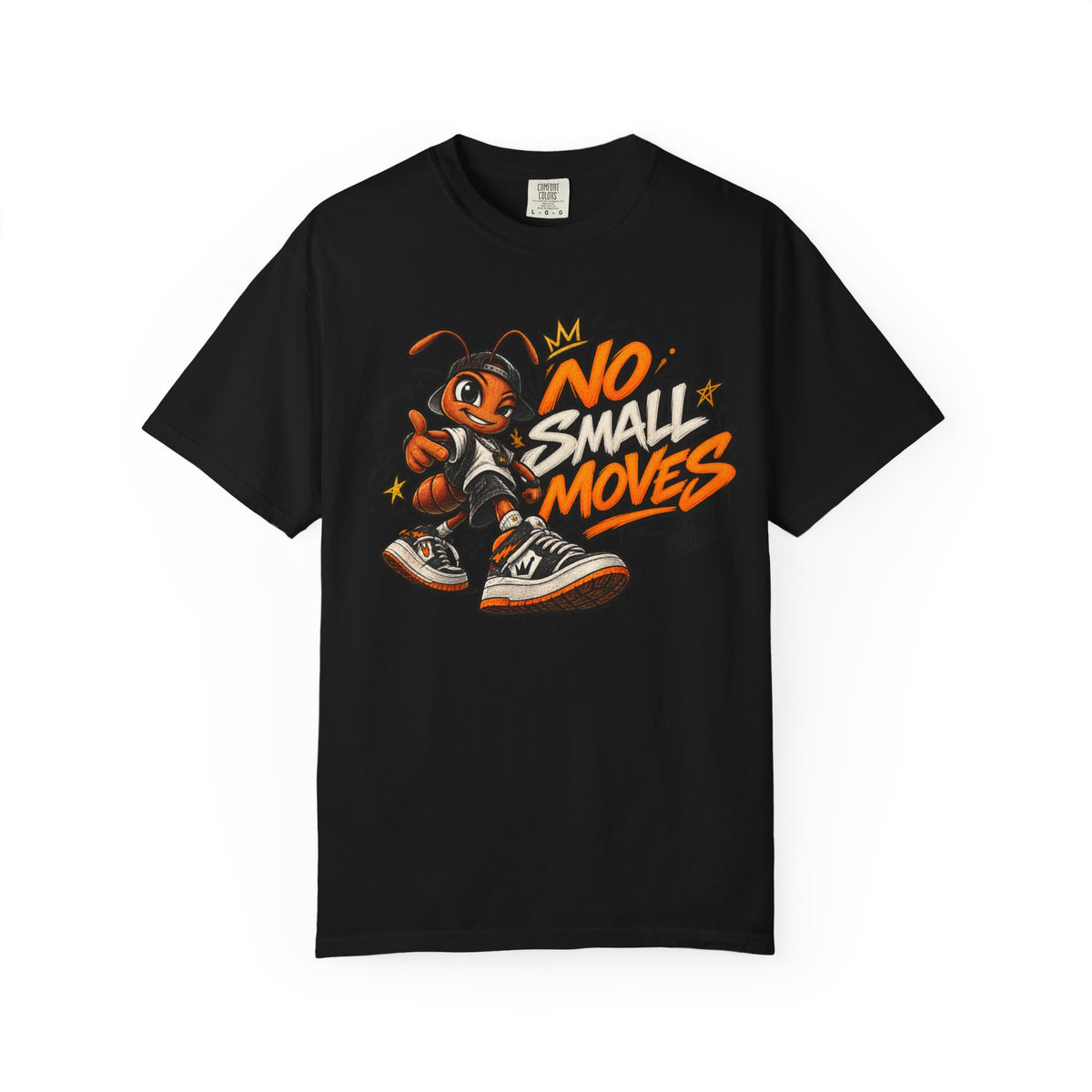 No Small Moves T-Shirt — Retro Sneaker Character Graphic Tee