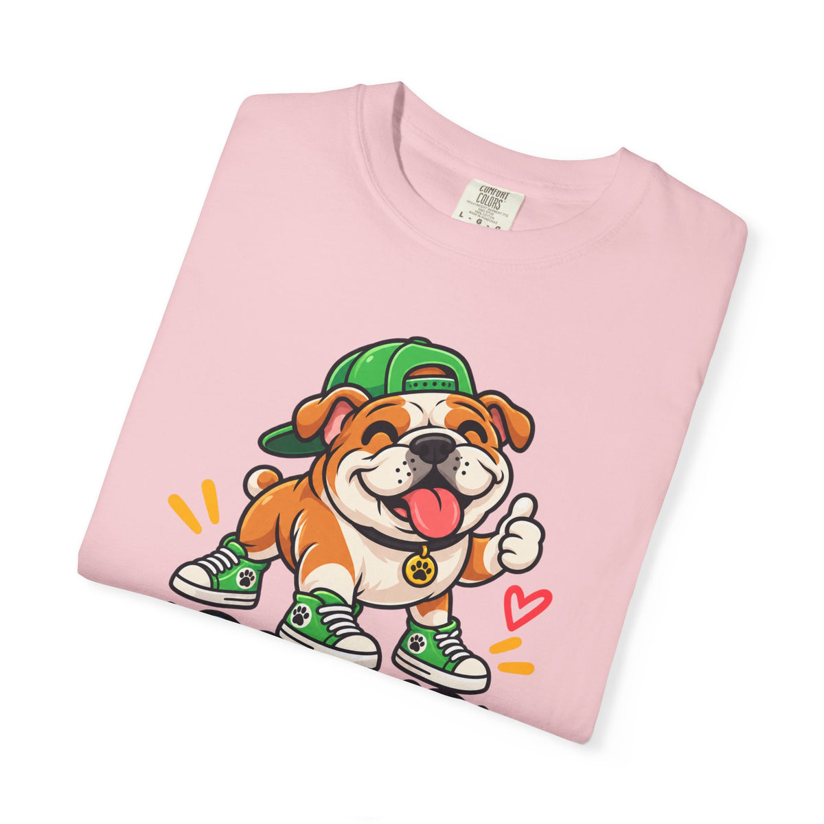 Bark If Happy – Cute Bulldog Graphic T-Shirt
