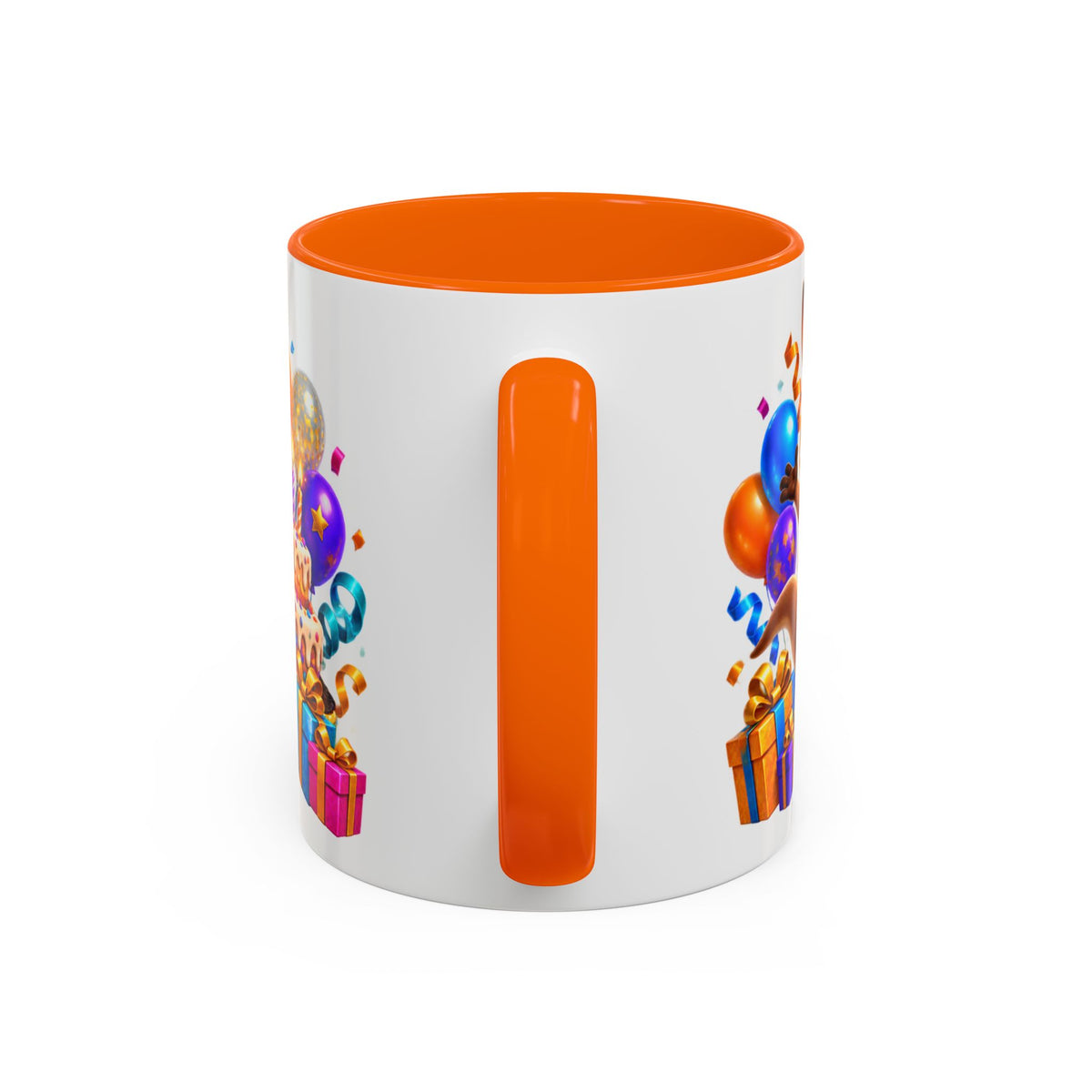 Hop Into Your Birthday White Mug – Cute Kangaroo Birthday Cup, Colorful Fun Party Gift