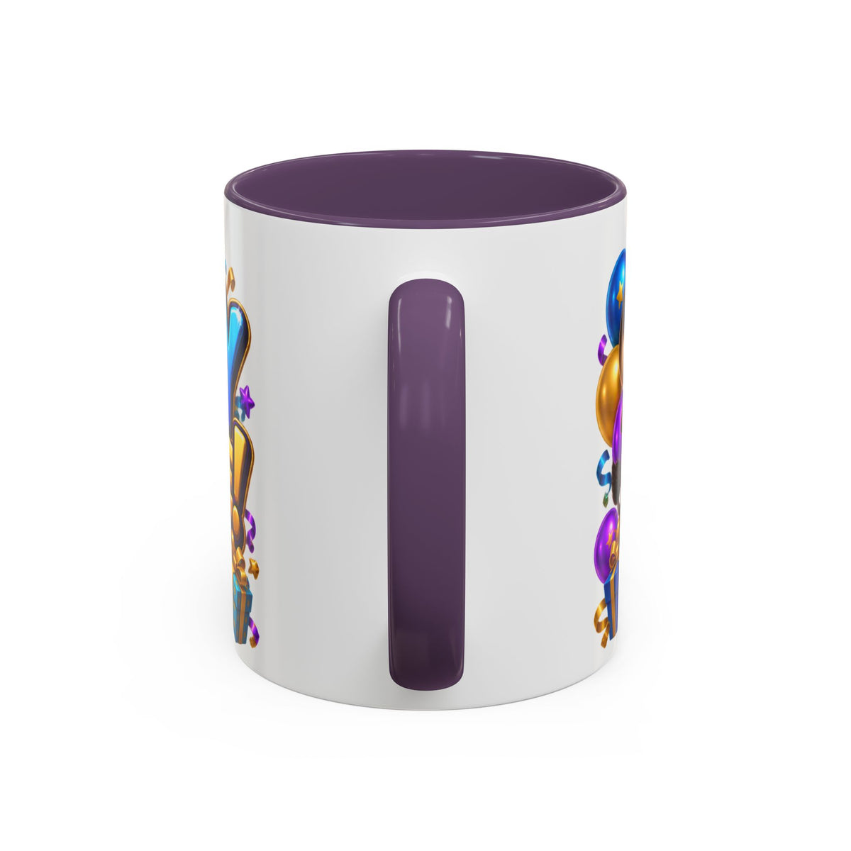 Birthday Stampede White Mug – Cute Buffalo Birthday Cup, Colorful Fun Party Gift