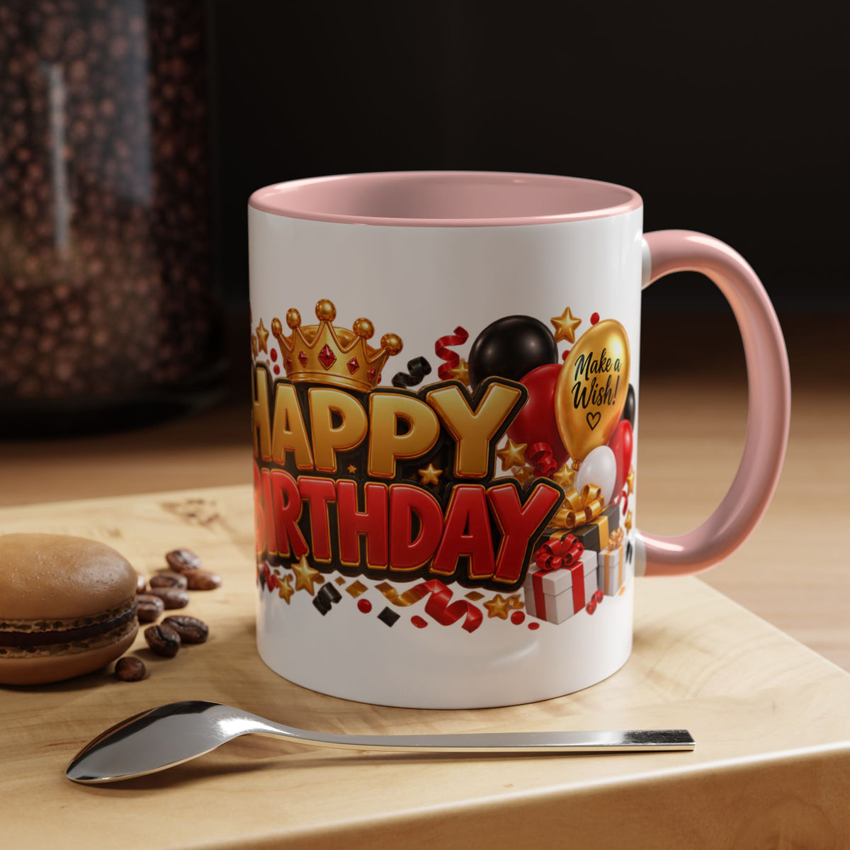 Happy Birthday Eagle Mug – Colorful 3D Birthday Gift – White Coffee Mug
