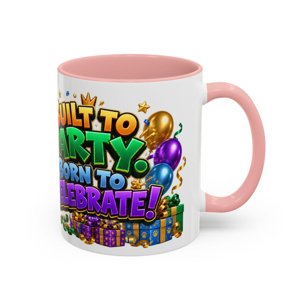 Built to Party English Bulldog Birthday White Mug