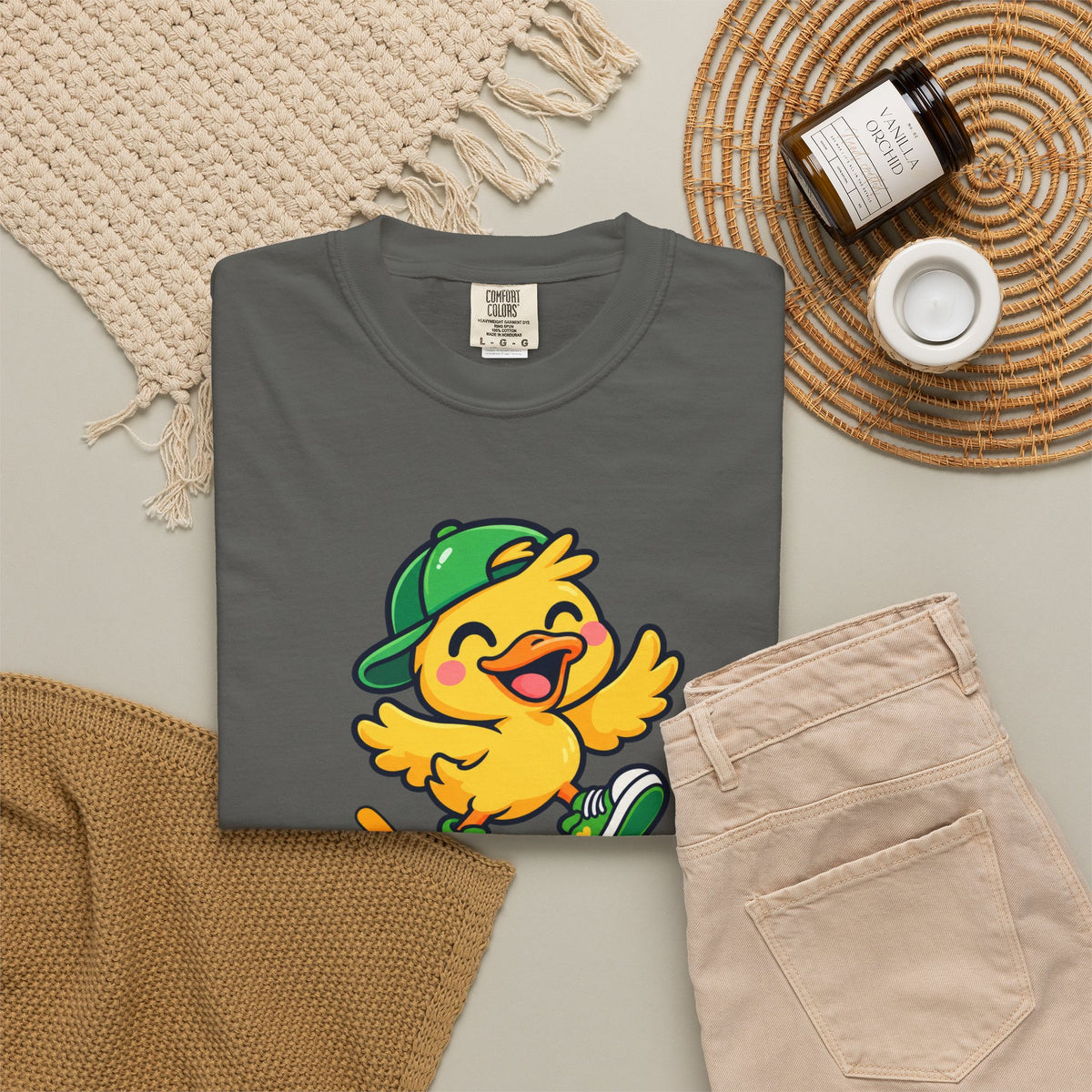 Just Ducky! – Cute Happy Duck Graphic T-Shirt