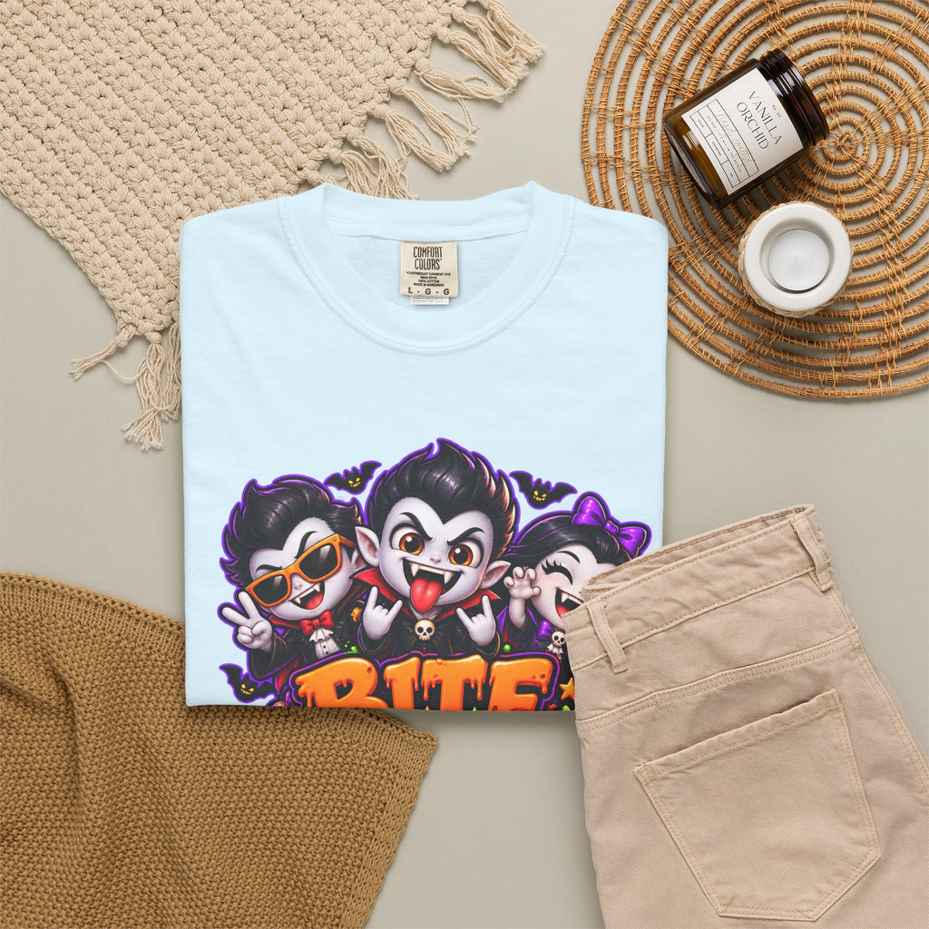 Bite Night Crew Halloween T-Shirt – Funny Vampire Graphic Tee