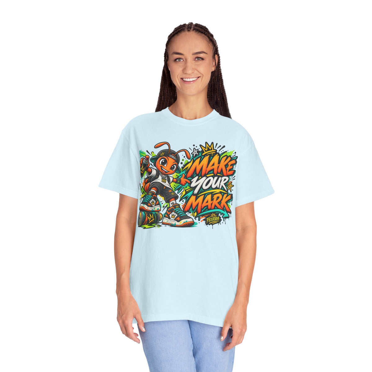 Make Your Mark  Graphic T-Shirt - Streetwear Ant Mascot Design