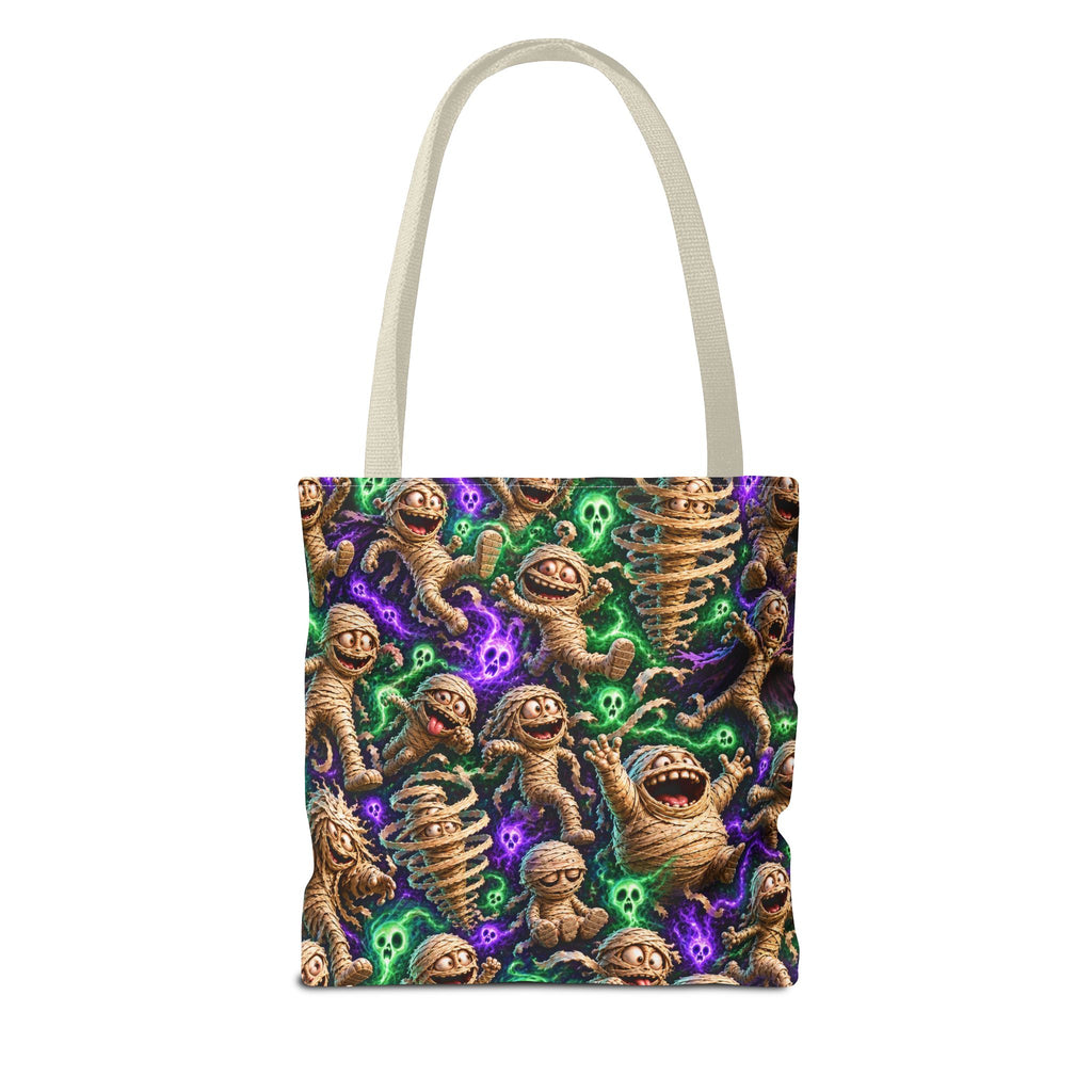 Mummy Party Tote Bag — Cute Spooky Halloween All-Over Print Tote