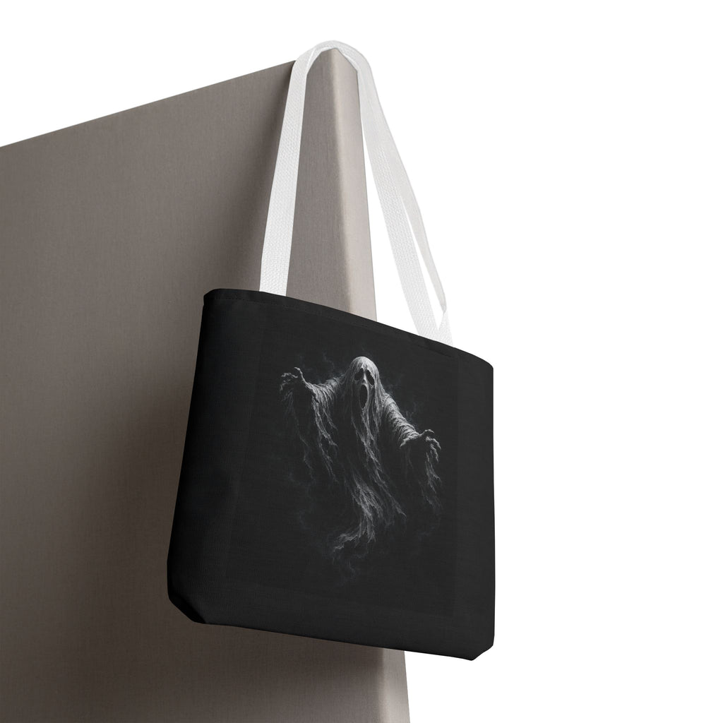 Ghostly Spirit Tote Bag — Spooky Halloween All-Over Print