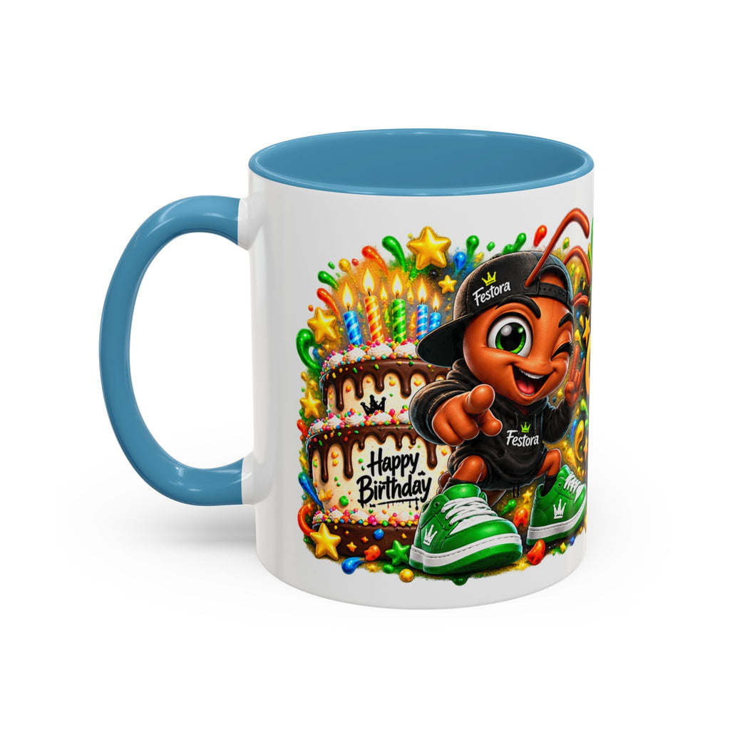 Festora Ant Birthday Mug – Cake Confetti Chaos Coffee Cup