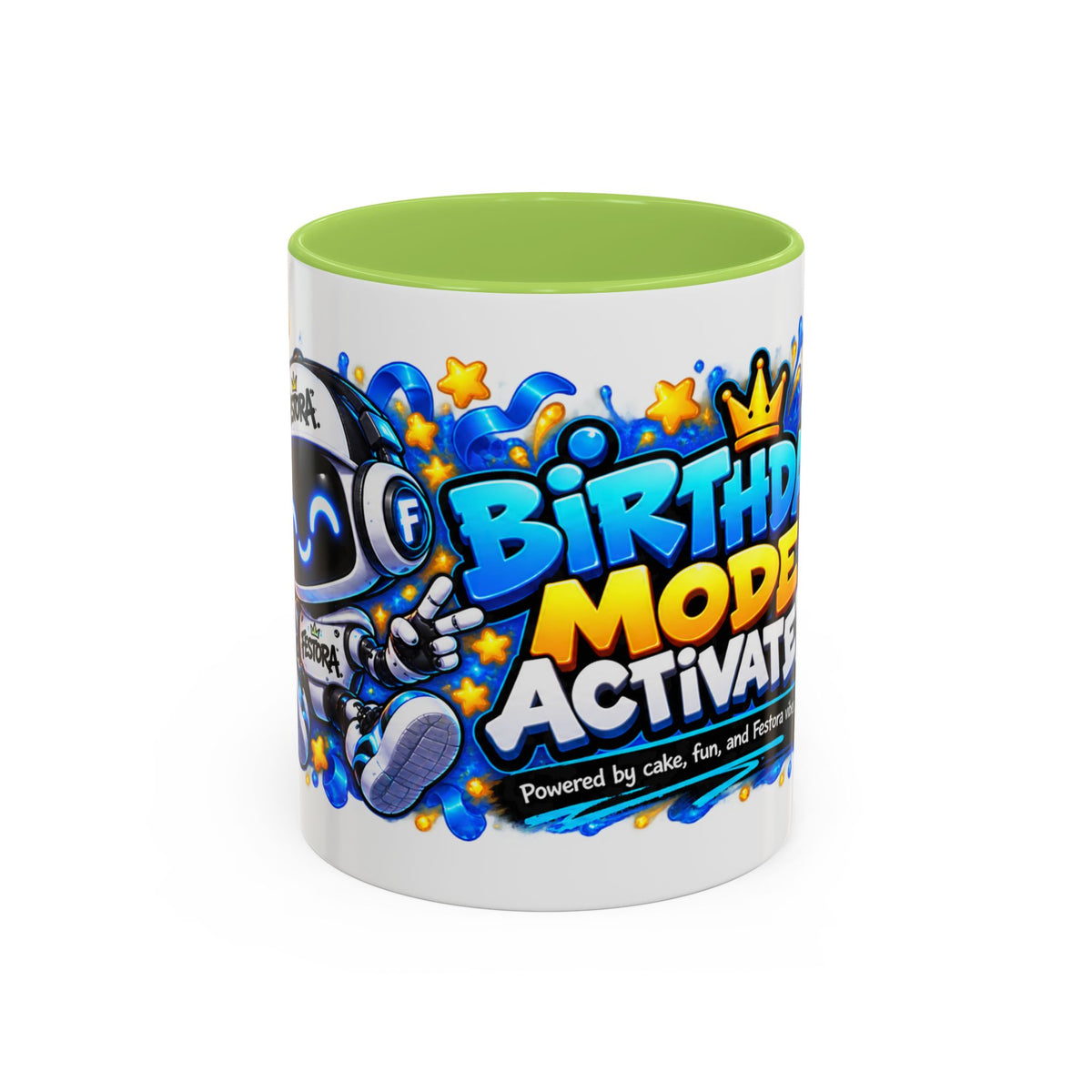 Festora Bot Birthday Mug – Birthday Mode Activated Robot Coffee Cup