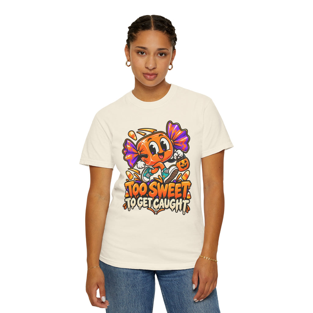 Too Sweet to Get Caught – Cute Halloween Candy T-Shirt