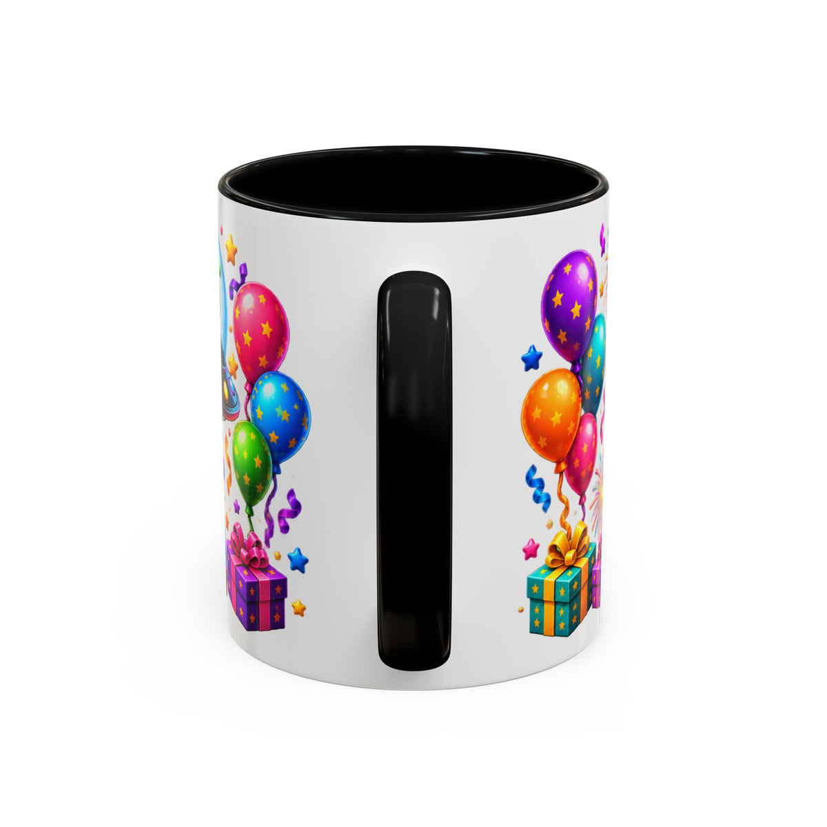 Happy Birthday Alien Coffee Mug — Colorful Galactic Birthday Wishes