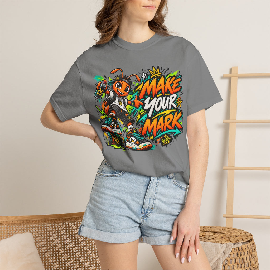 Make Your Mark  Graphic T-Shirt - Streetwear Ant Mascot Design