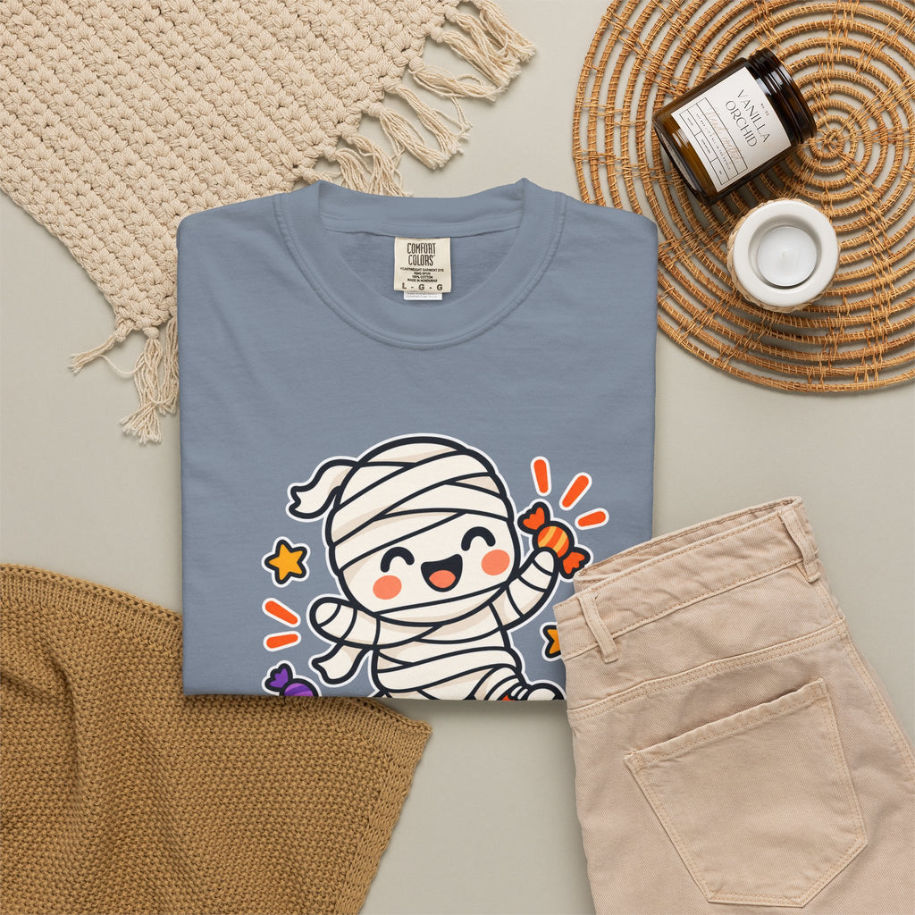 Wrapped but Sweet Halloween T-Shirt | Cute Mummy Graphic Tee