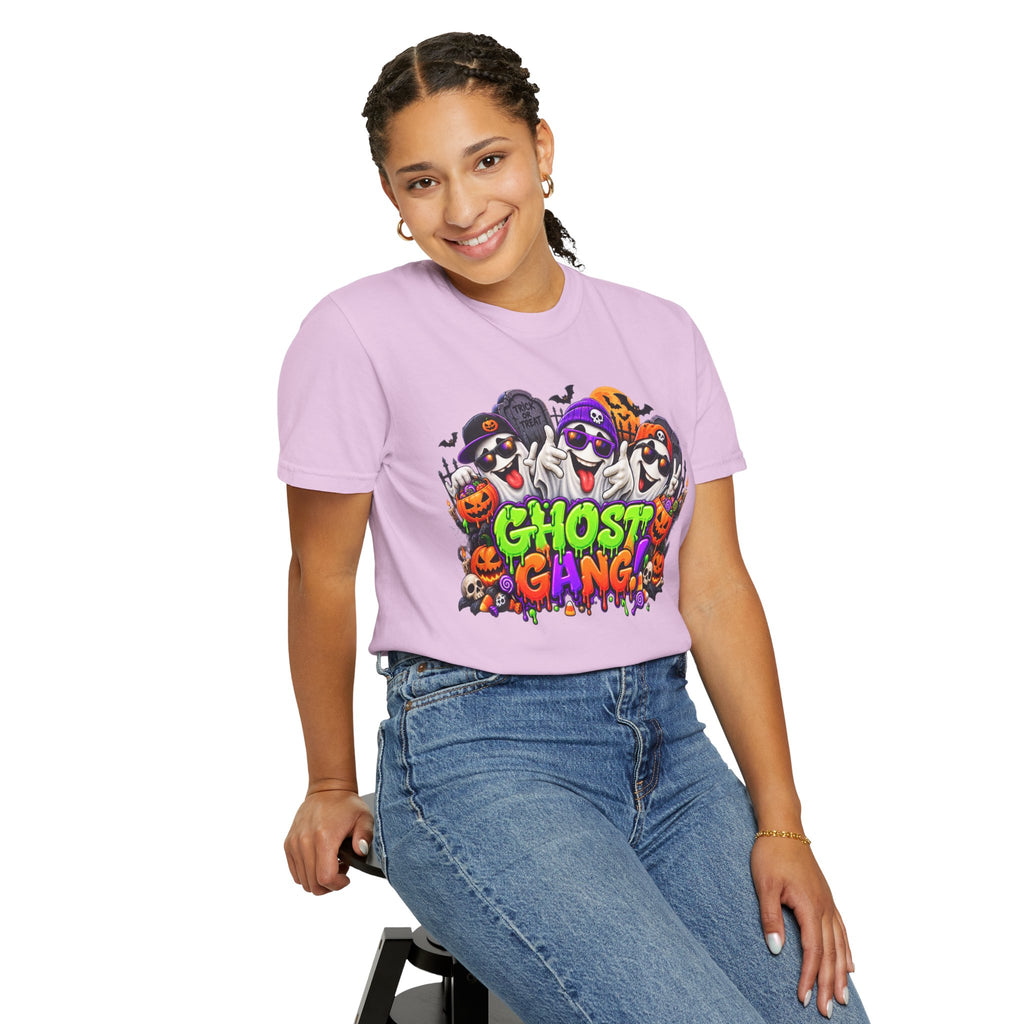 Ghost Gang Halloween T-Shirt – Funny Colorful Ghost Graphic Tee