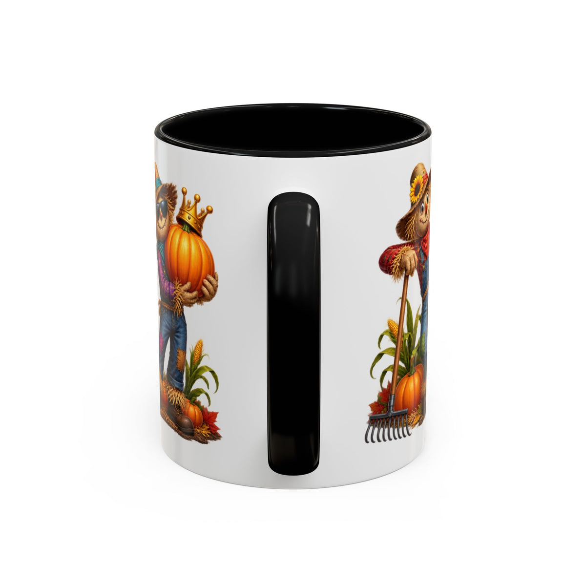 Outstanding in Our Field Funny Scarecrow Halloween White Mug