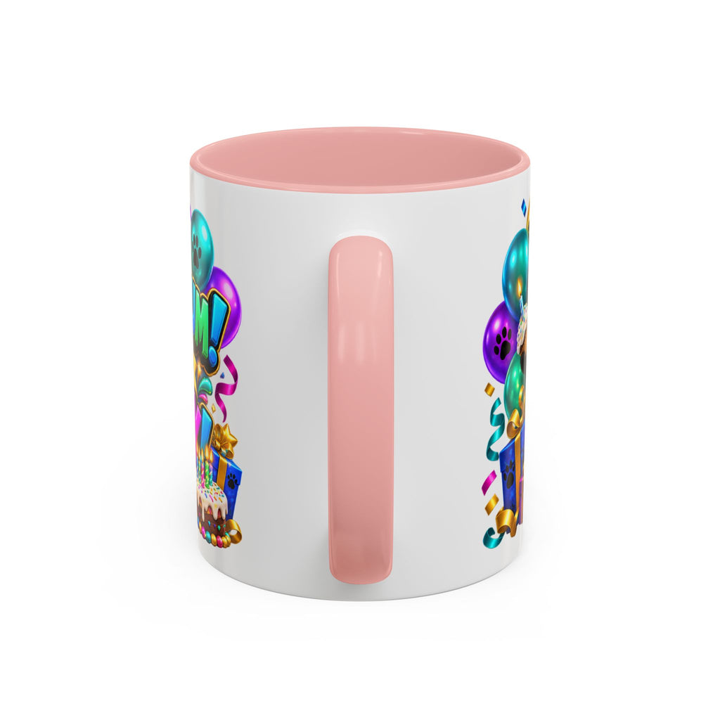 Panda-Monium! It’s Your Birthday White Mug – Cute Panda Birthday Cup, Colorful Fun Party Gift