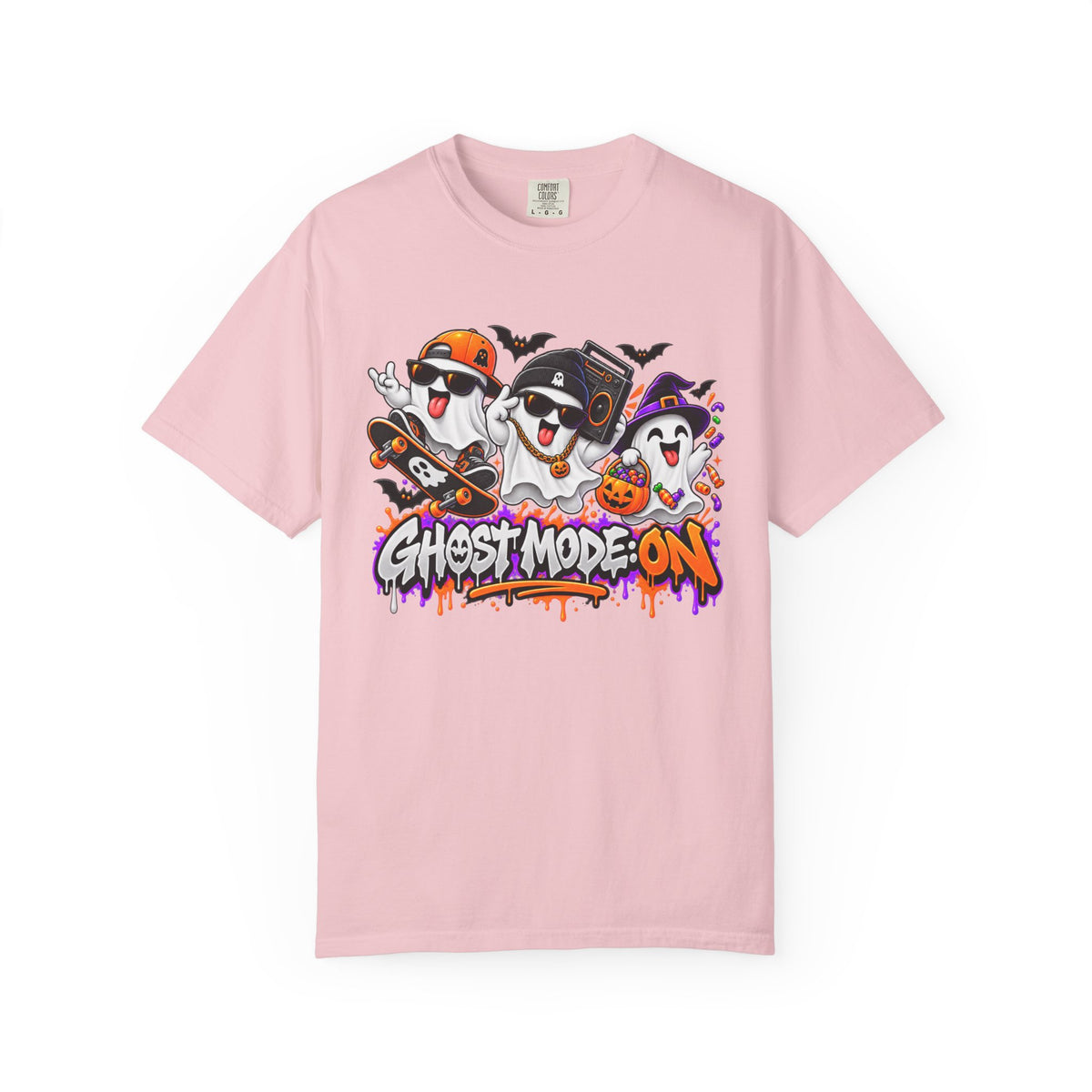 Ghost Mode: ON – Halloween Ghosts Graphic T-Shirt