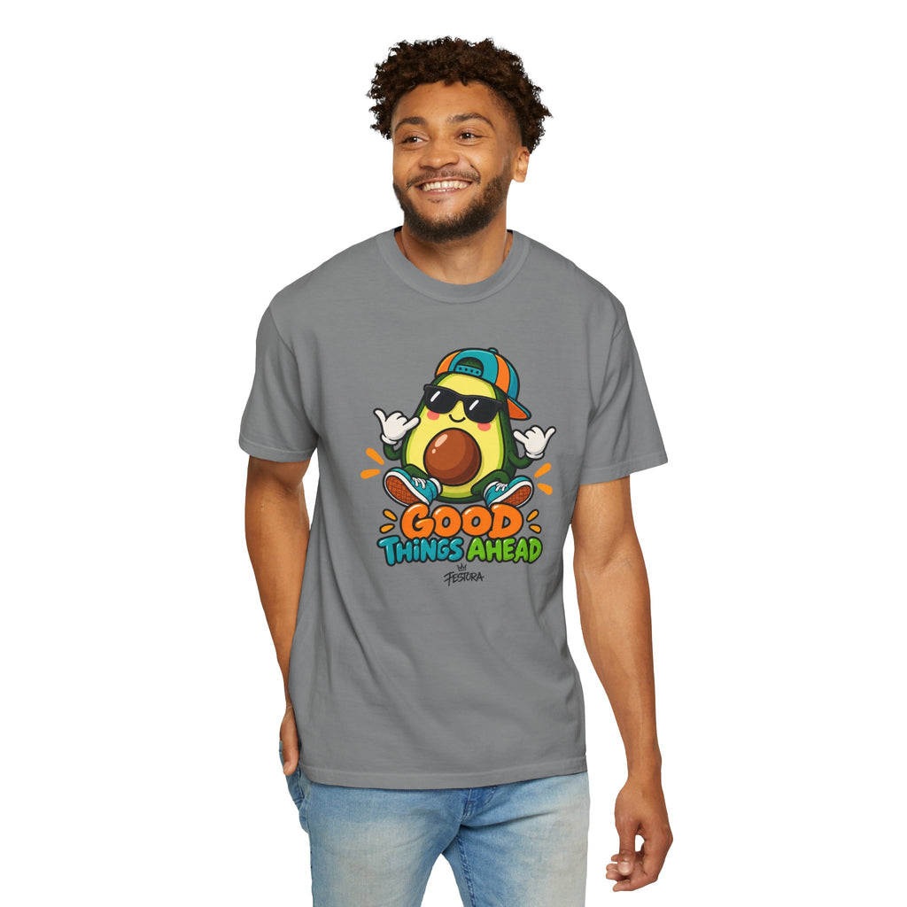Good Things Ahead Avocado Graphic T-Shirt | Festora Everyday