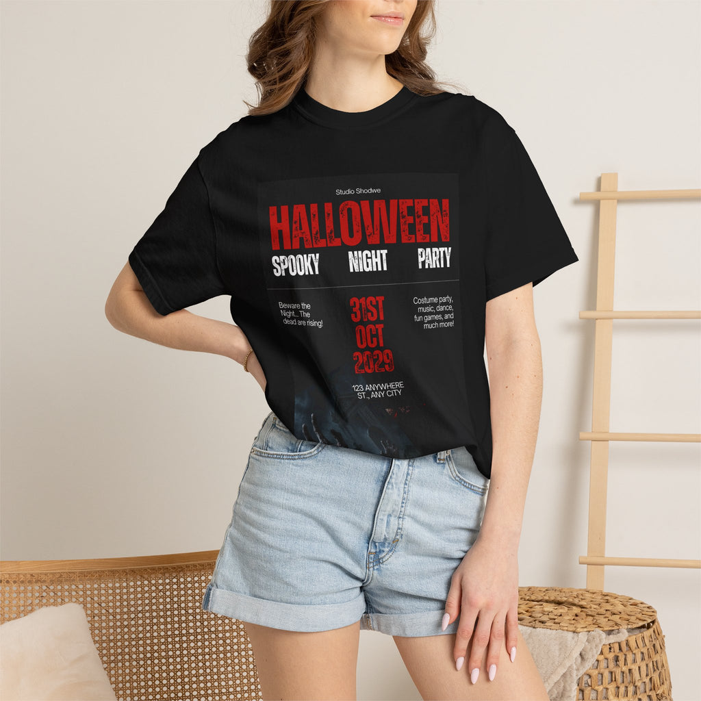 Halloween Spooky Night Party T-Shirt — 31st Oct Horror Poster Tee