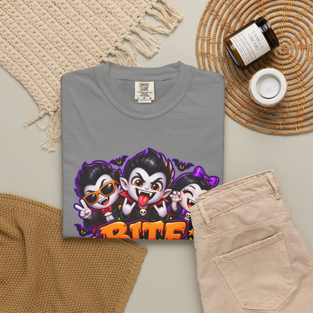 Bite Night Crew Halloween T-Shirt – Funny Vampire Graphic Tee