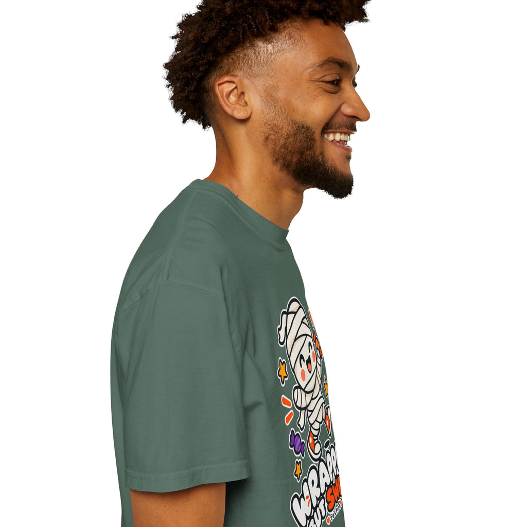 Wrapped but Sweet Halloween T-Shirt | Cute Mummy Graphic Tee