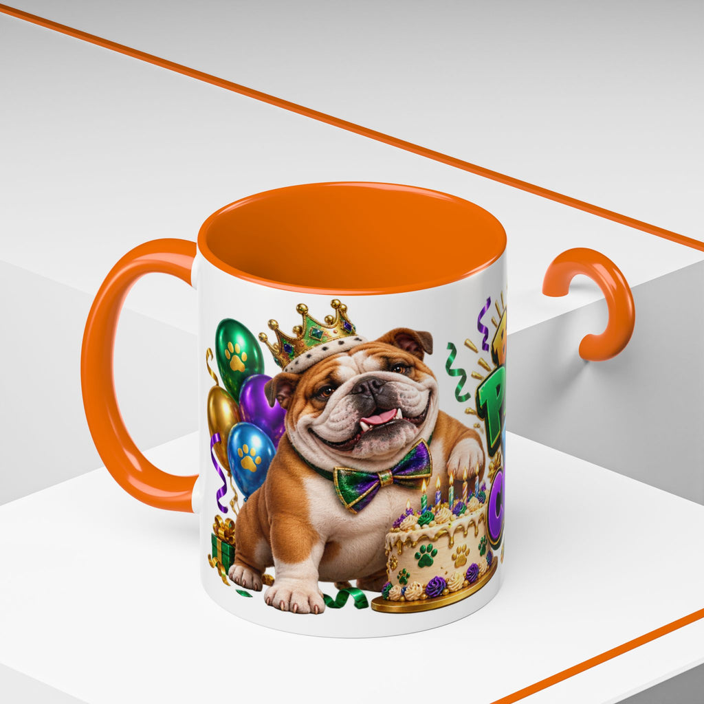 Built to Party English Bulldog Birthday White Mug