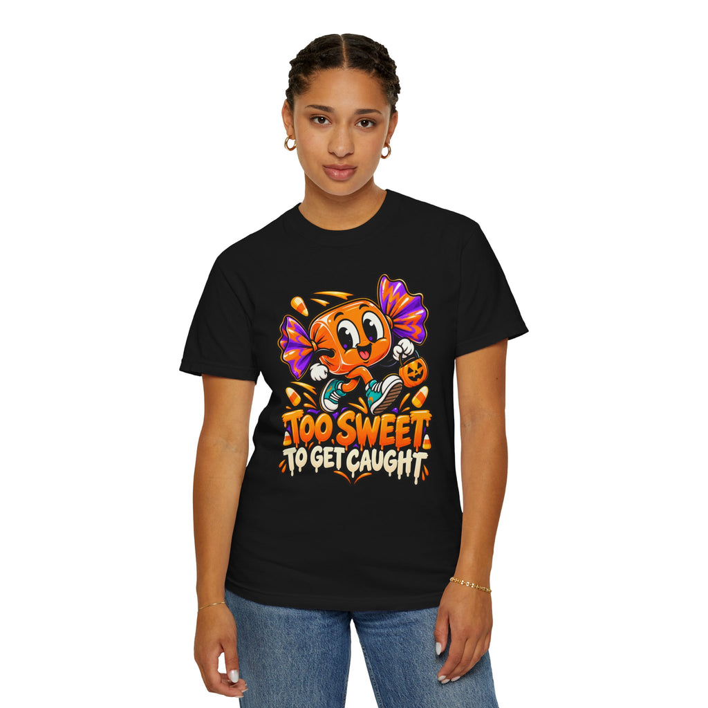 Too Sweet to Get Caught – Cute Halloween Candy T-Shirt