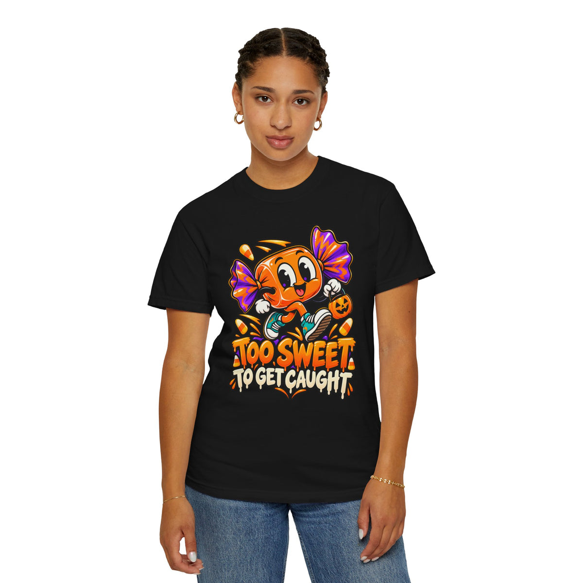 Too Sweet to Get Caught – Cute Halloween Candy T-Shirt