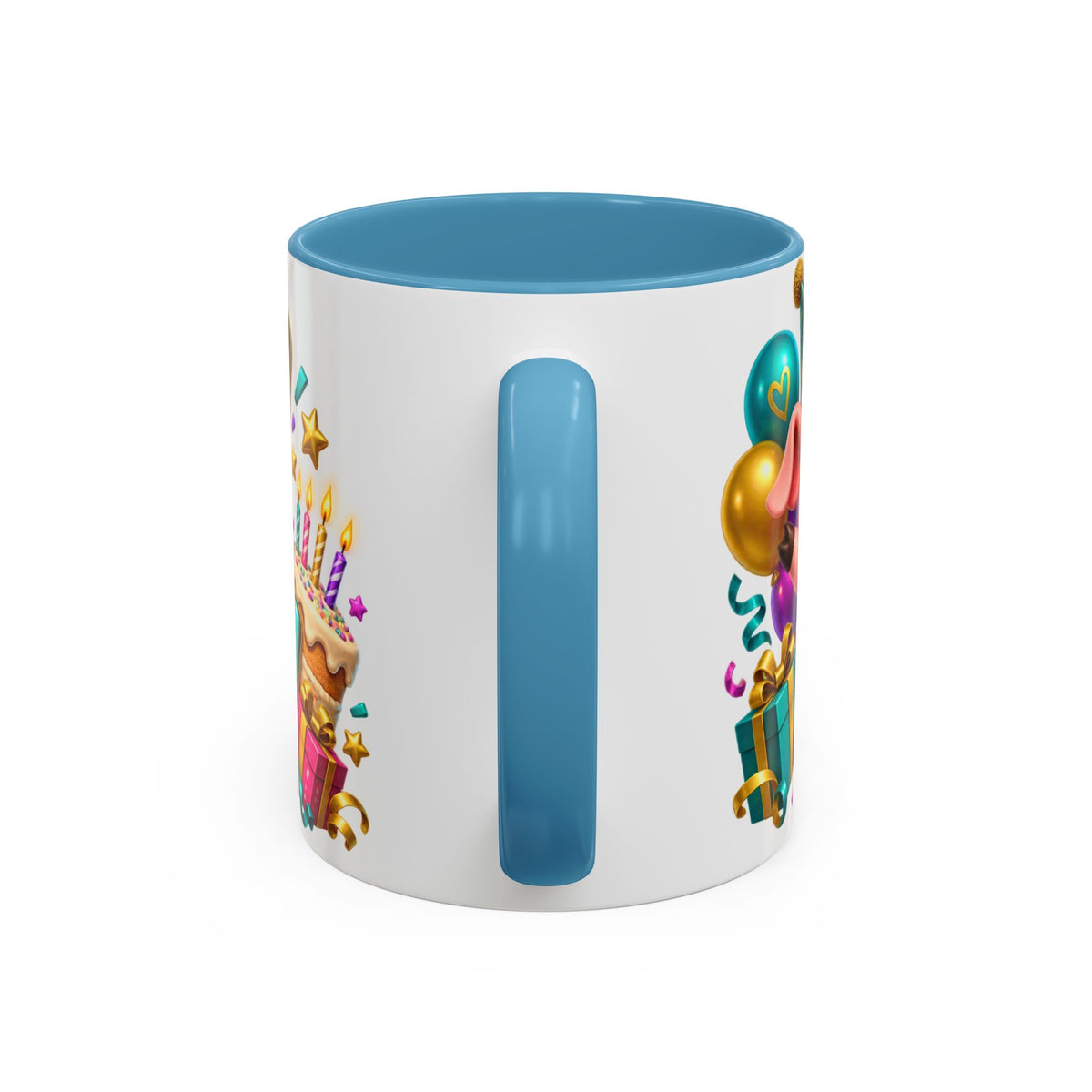 Oink! It’s Your Birthday White Mug – Cute Pig Birthday Cup, Colorful Funny Party Gift