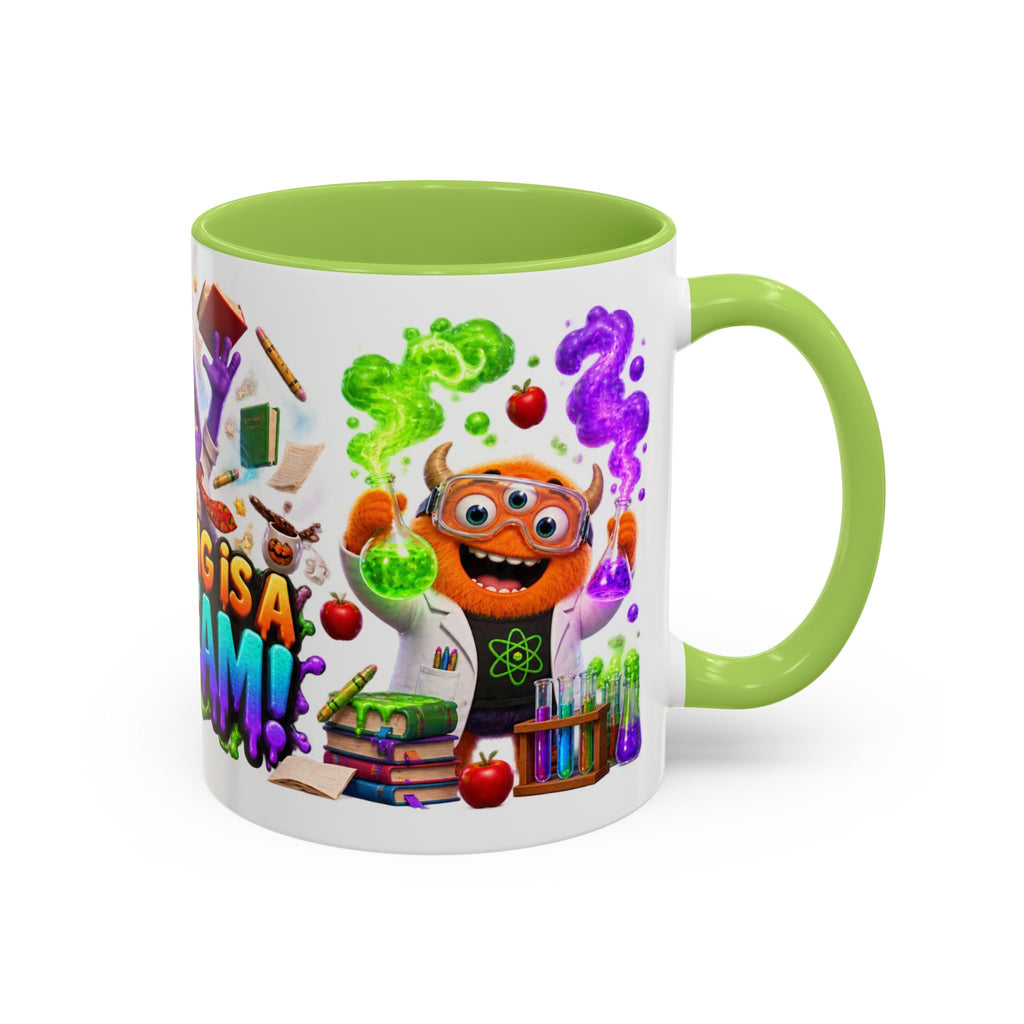 Teaching Is a Scream Monster Teacher Halloween White Mug