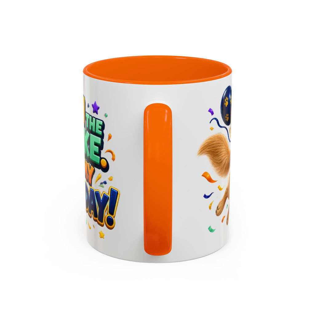 Fetch the Cake Golden Retriever Birthday White Mug