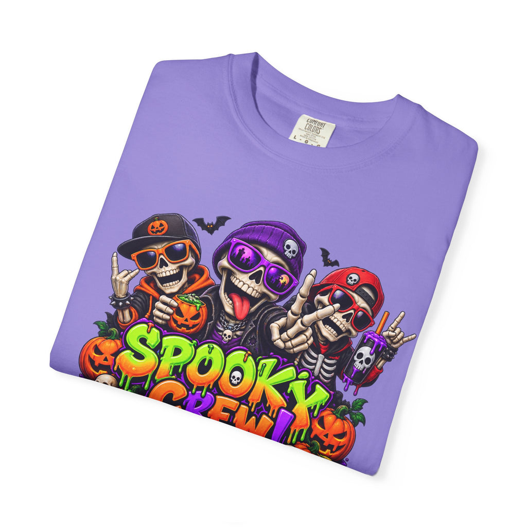 Spooky Crew Halloween T-Shirt – Funny Skeleton Graphic Tee