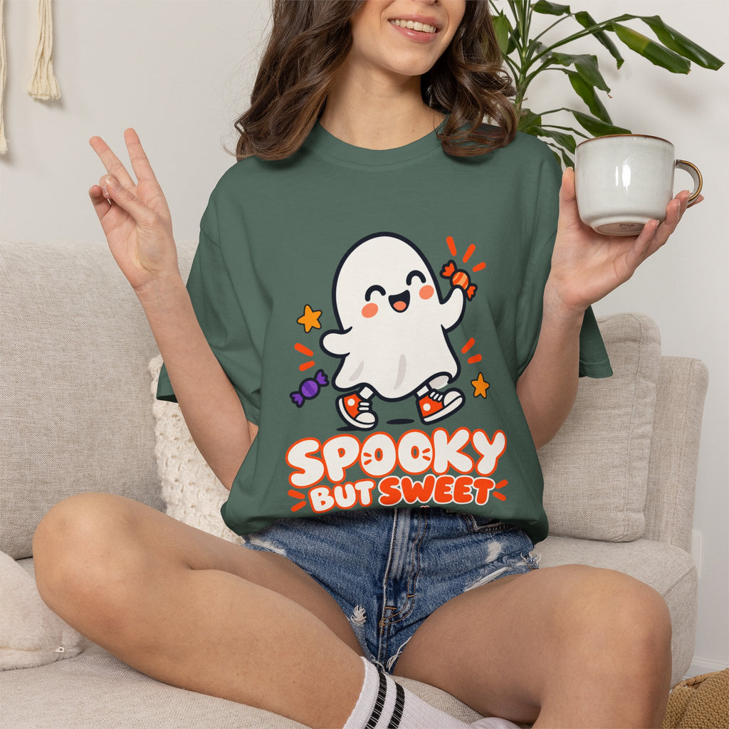 Spooky but Sweet Ghost T-Shirt | Cute Halloween Graphic Tee