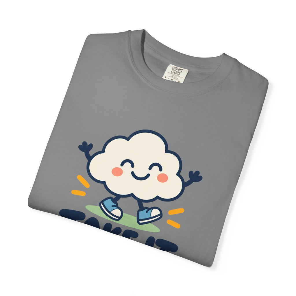 Take It Easy – Happy Cloud Graphic T-Shirt | Festora Everyday
