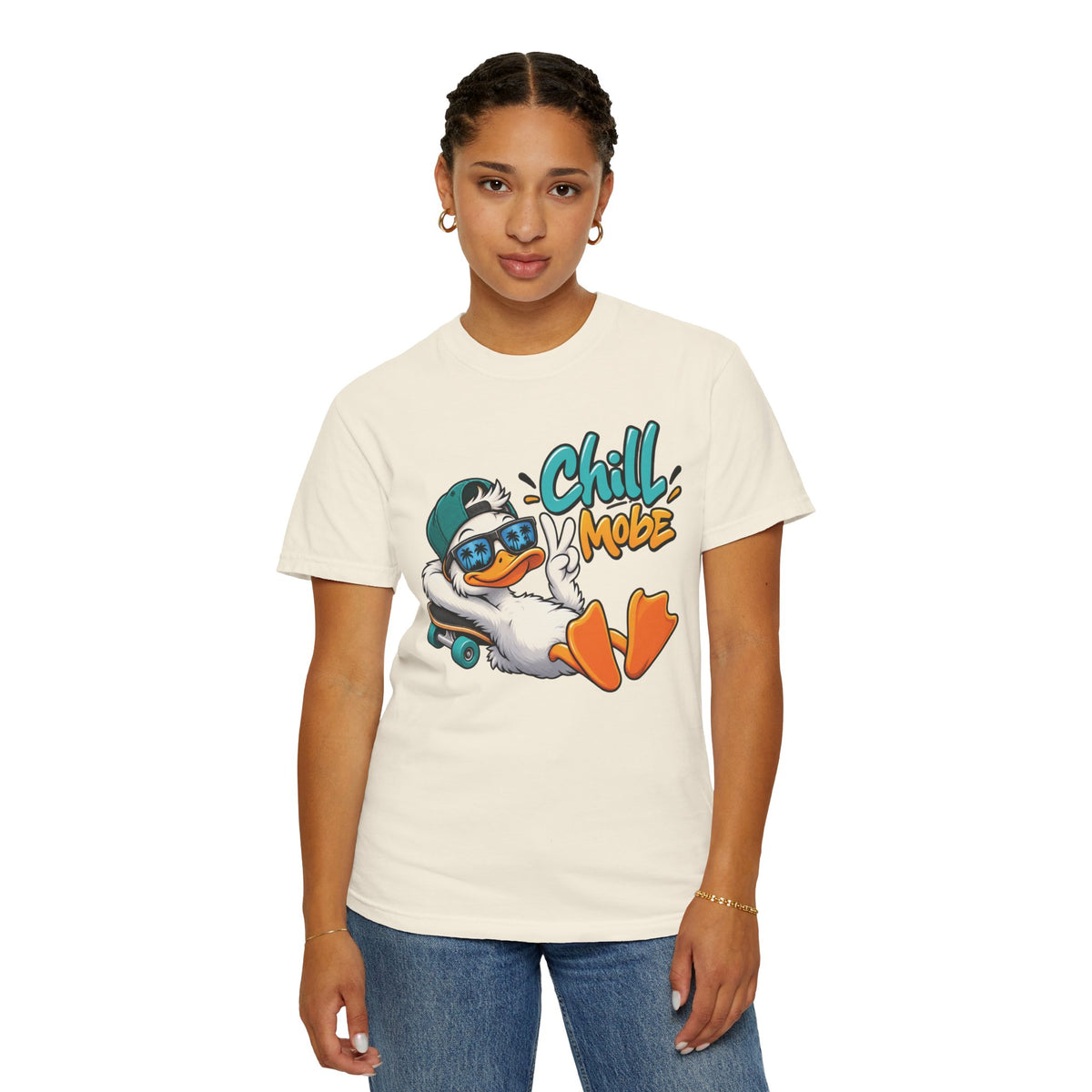 Chill Mode Duck Graphic T-Shirt | Festora Everyday