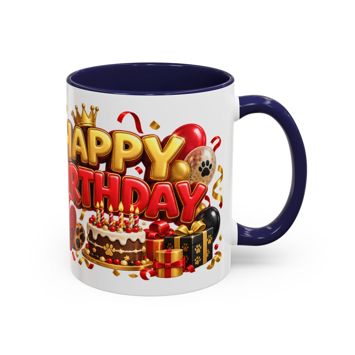 Title: Happy Birthday Jaguar Mug – Colorful 3D Birthday Gift – White Coffee Mug