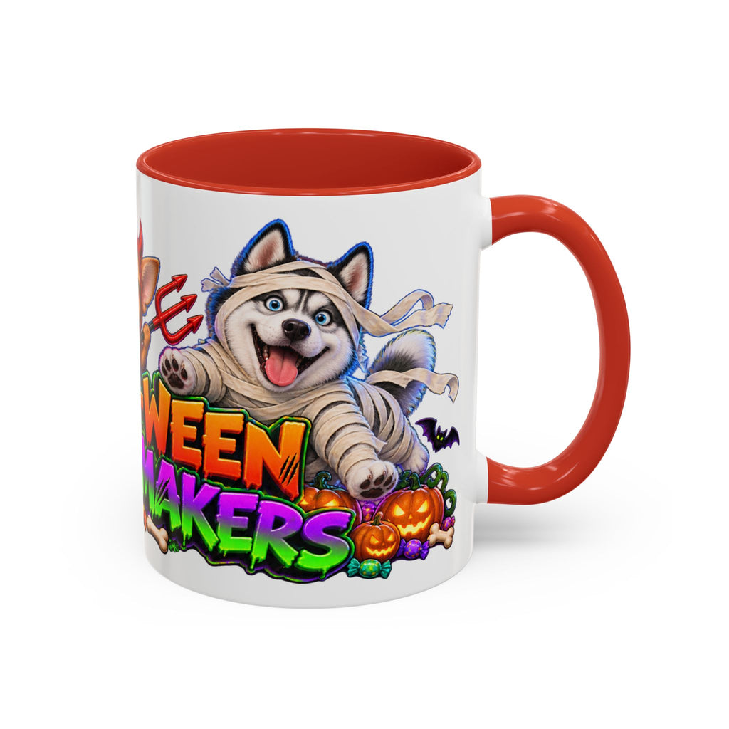 Howl-O-Ween Troublemakers Costume Dogs Halloween White Mug