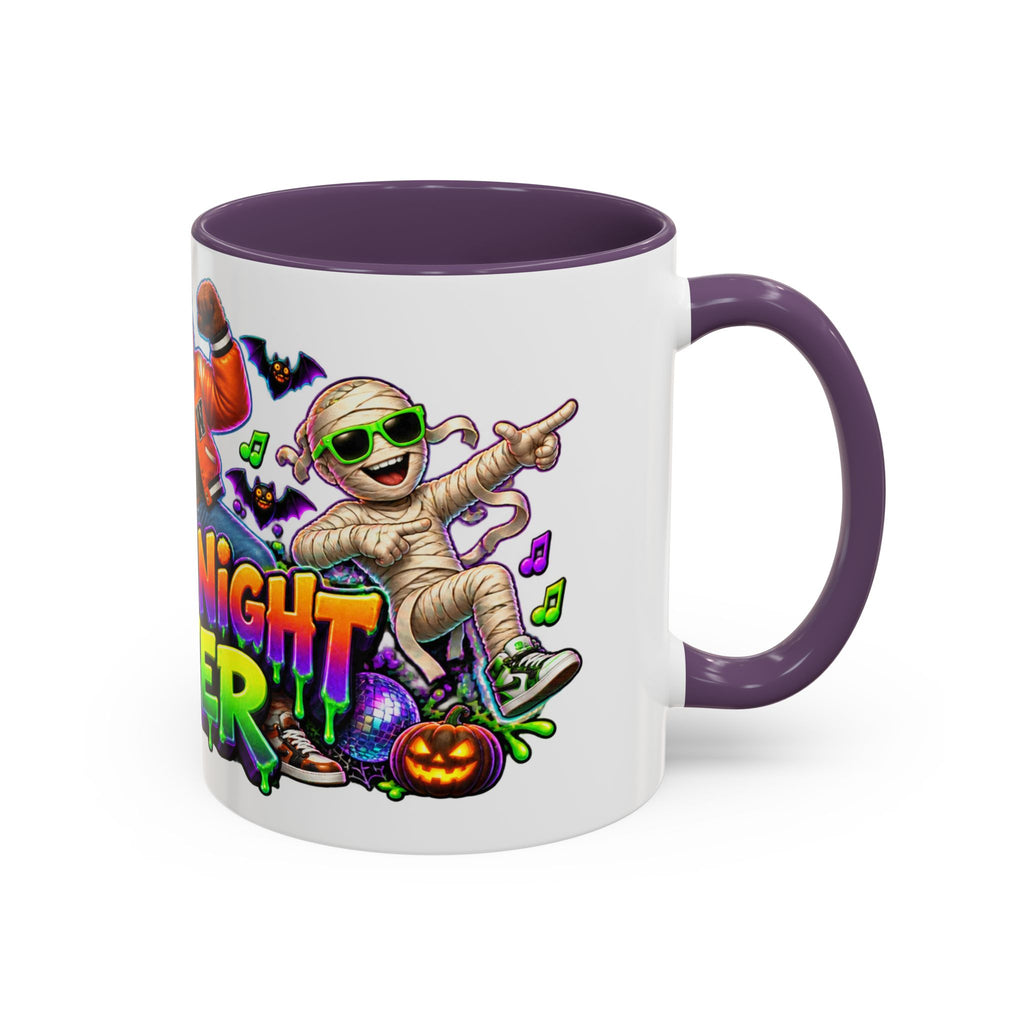 Fright Night Fever Dancing Monsters Halloween White Mug
