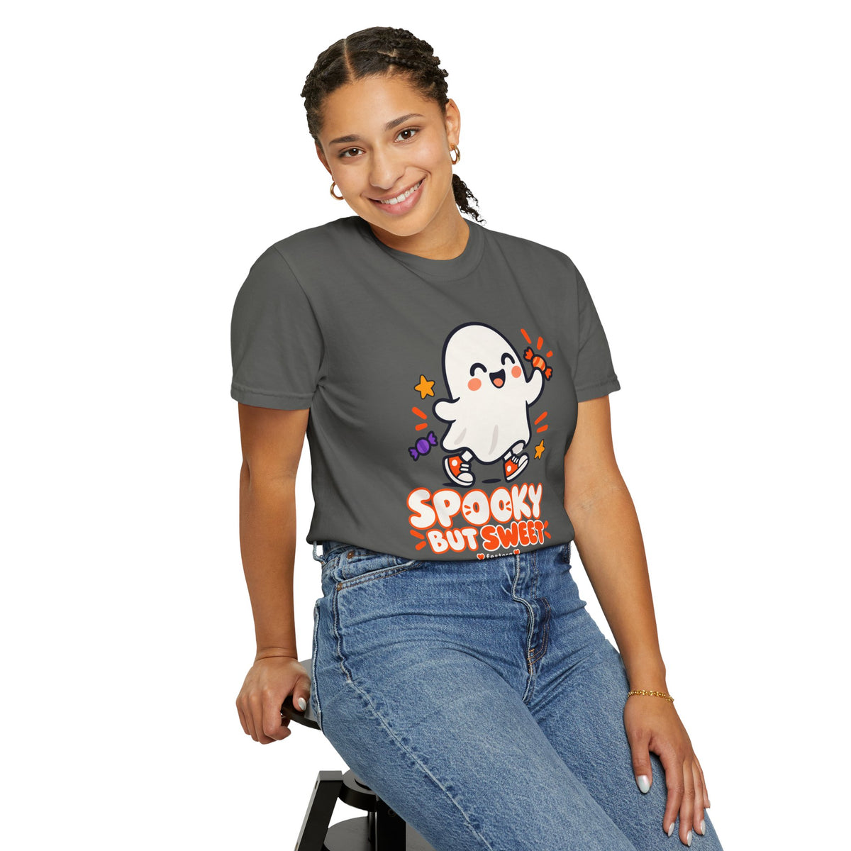 Spooky but Sweet Ghost T-Shirt | Cute Halloween Graphic Tee