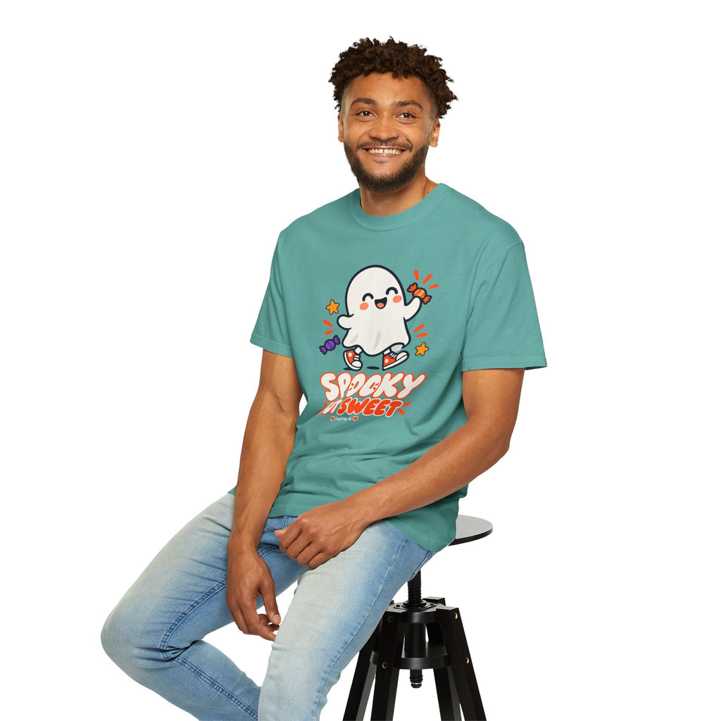 Spooky but Sweet Ghost T-Shirt | Cute Halloween Graphic Tee