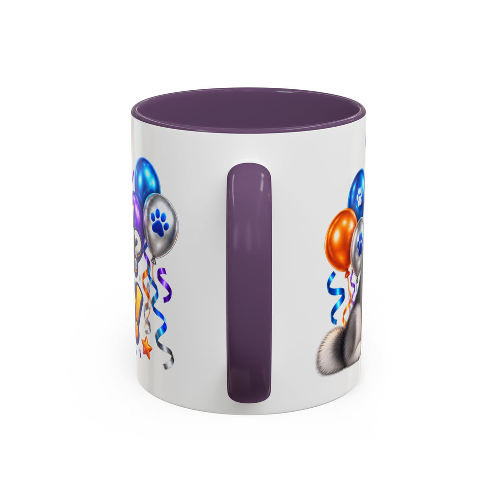 Howl Old Am I Siberian Husky Birthday White Mug